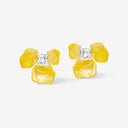 Iris Blossom Earrings (Yellow)