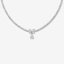 Pear Cut Tennis Necklace