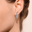 Glitter Feather Earrings