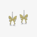 Shiny Butterfly Earrings/Clips