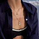 Sparkle Anchor Necklace