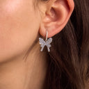 Shiny Butterfly Earrings/Clips