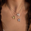 Shiny Butterfly Necklace