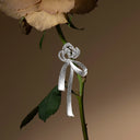 Rose Ribbon Earrings