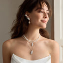 Crystal Feather Earrings