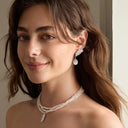 Crystal Feather Earrings