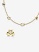 Golden Bun Ring Set