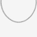 Shiny Bezel-Set Tennis Necklace