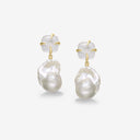 Quartz Pearl Earrings