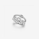 Buckle Chain Layered Ring