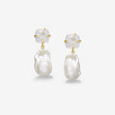 Quartz Pearl Earrings