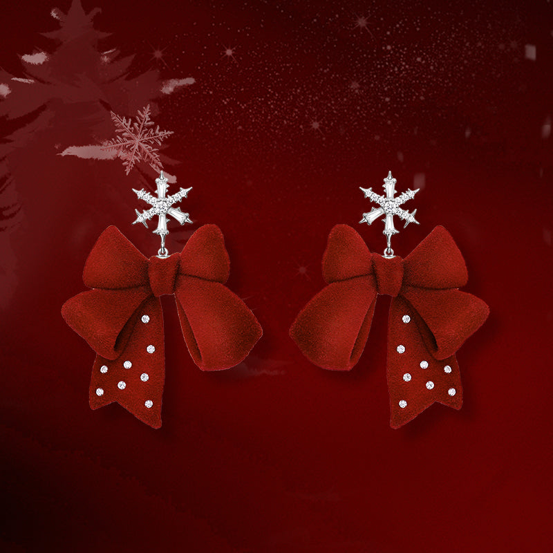 Xmas Velvet Earrings