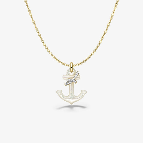 Sparkle Anchor Necklace – HEFANG