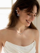 Chopsticks Necklace - Silver