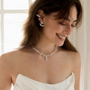 Crystal Feather Necklace