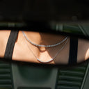 Shiny Bezel-Set Tennis Necklace