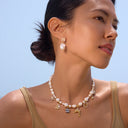 Quartz Pearl Earrings