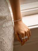 Shiny Oval-Cut Tennis Bracelet