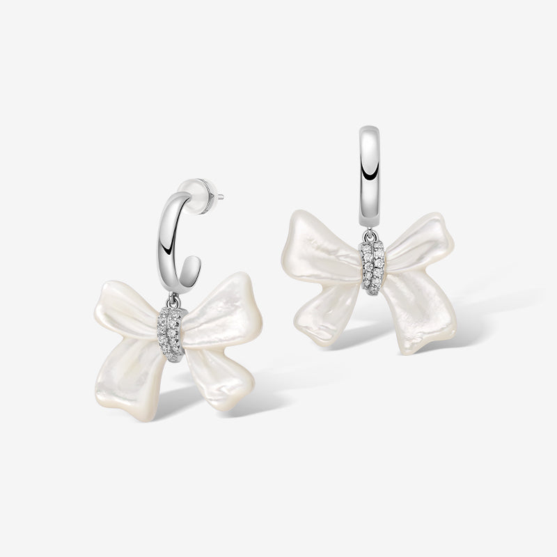 Pearl Bowknot Earrings