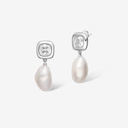 Crystal Pearl Earrings