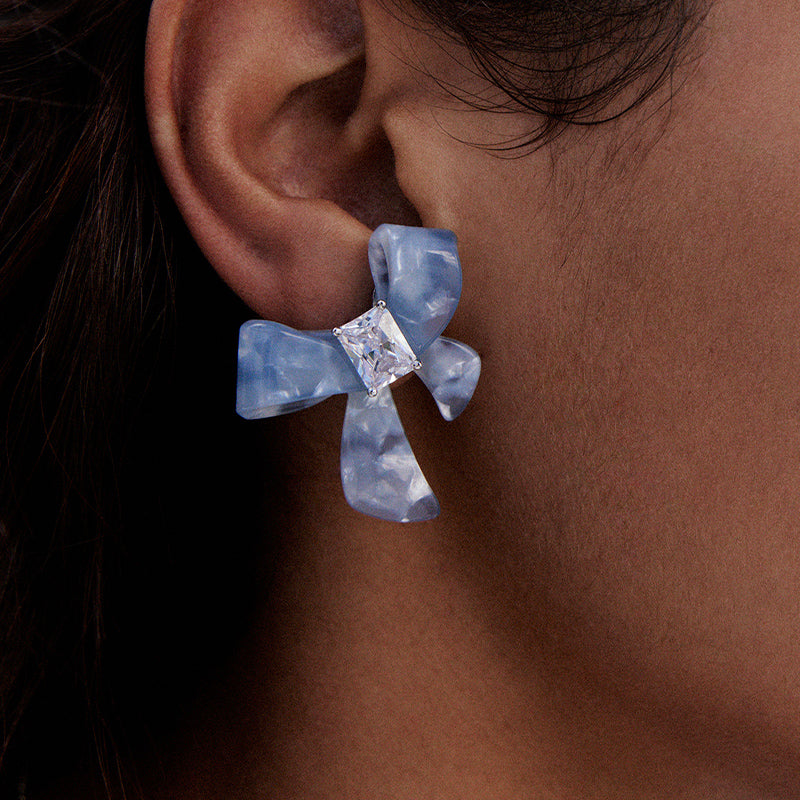 Painting Bowknot Earrings