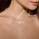 Crystal Feather Necklace