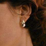 Golden Leaf Studs