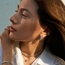 Belt Chain Layered Earrings