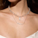 Crystal Feather Necklace