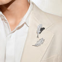 Feather Duo Brooch