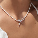 Rose Ribbon Necklace