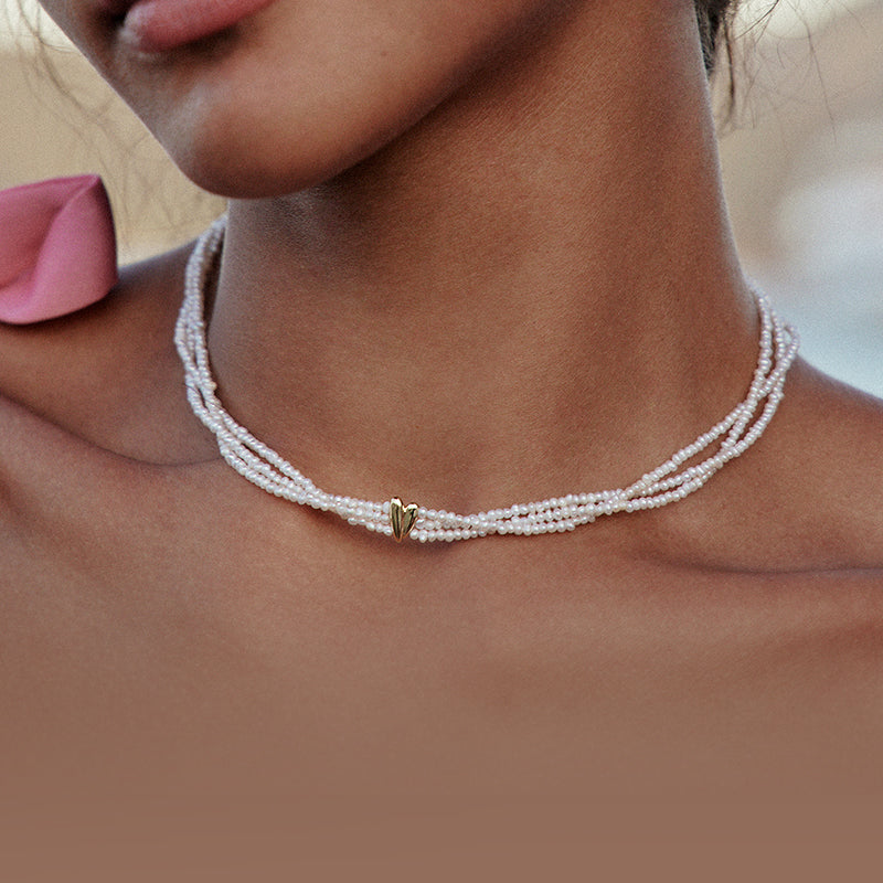 Clinch Pearl Choker