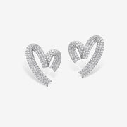 Heart Ribbon Earrings