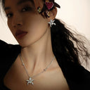 Crystal Orchid Earrings