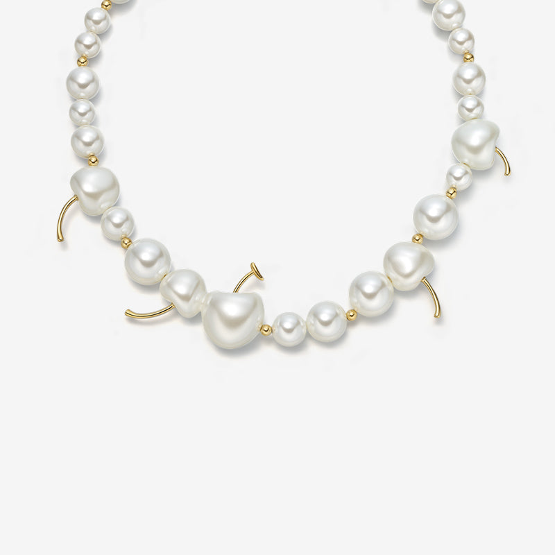 Cream Cherry Necklace