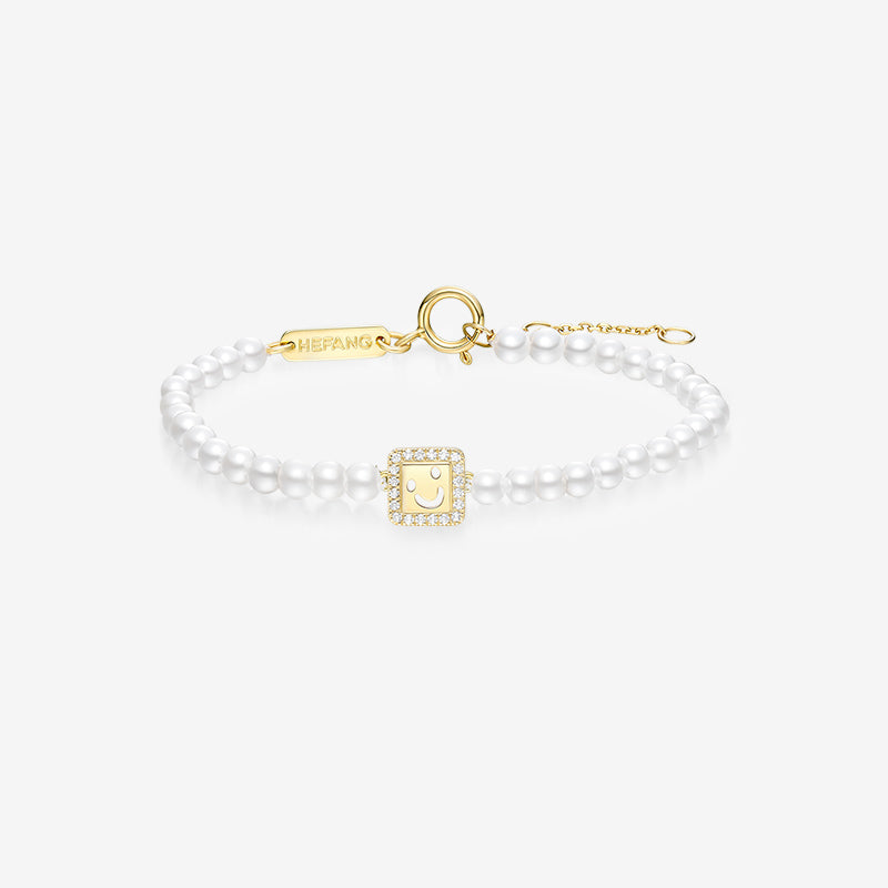 Smiley Face Diamond Bracelet