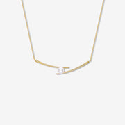 Chopsticks Necklace-14K gold